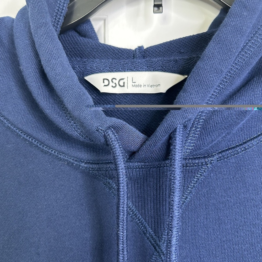 DSG Hoodie Sweatshirt Womens LARGE Navy Blue - Picture 7 of 8